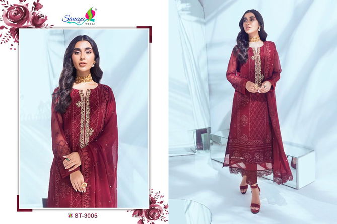 ST Azure 23 Saniya Trendz Party Wear Wholesale Pakistani Dress Material Catalog